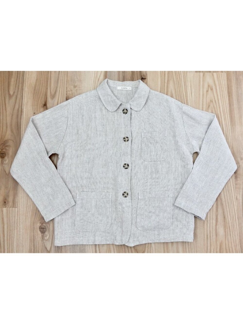 FILOSOFIA 100% Linen Heavyweight Chore Coat Jacket Neutral Natural size Medium